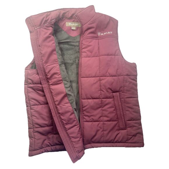 Ariat Jacket Mens XL Red Crius Vest Windsor Wine Western Cowboy Western - Picture 3 of 16